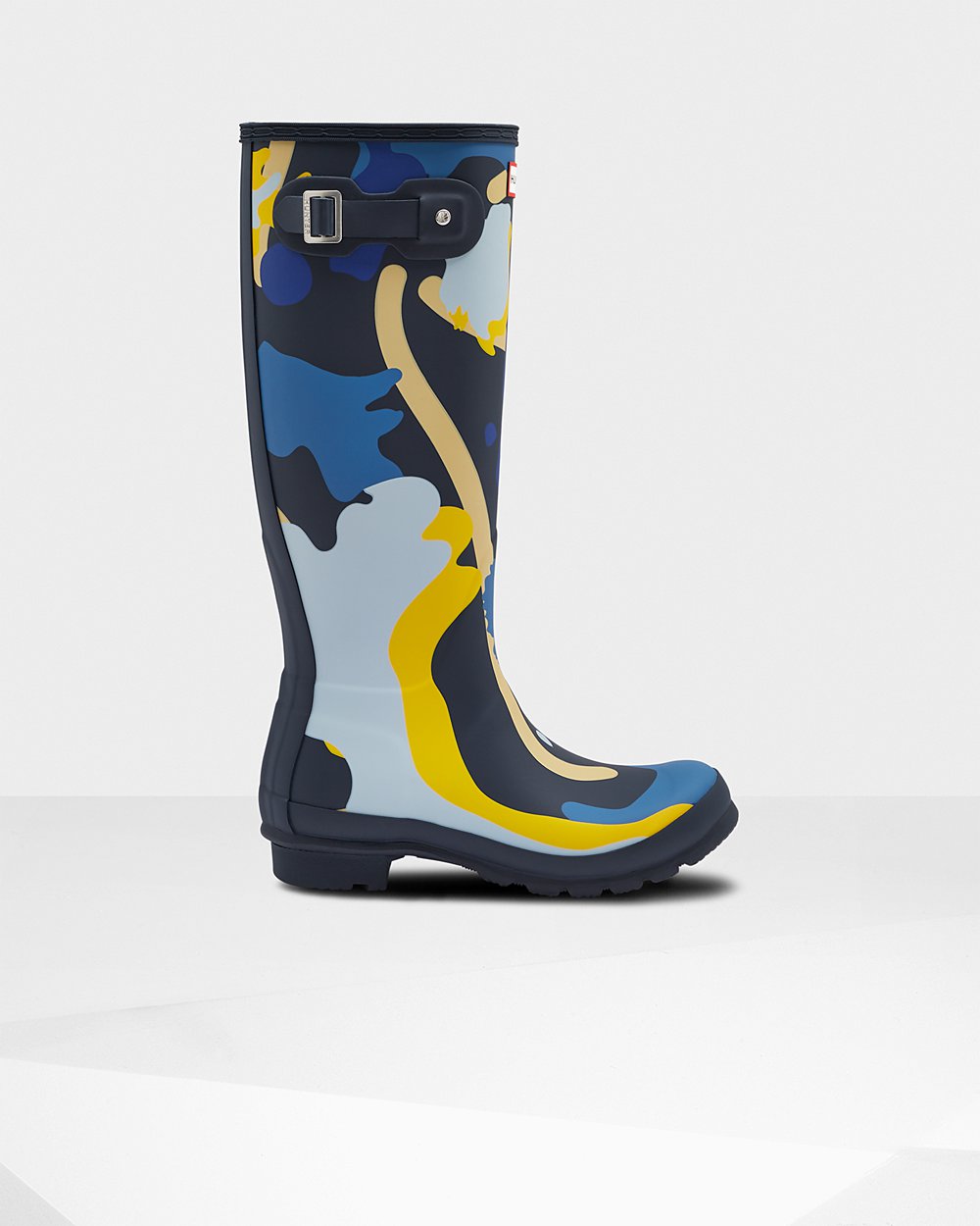 Hunter Tall Rain Boots Navy Camo - Hunter Original Rockpool Camo Women - London 13CAEMKYB